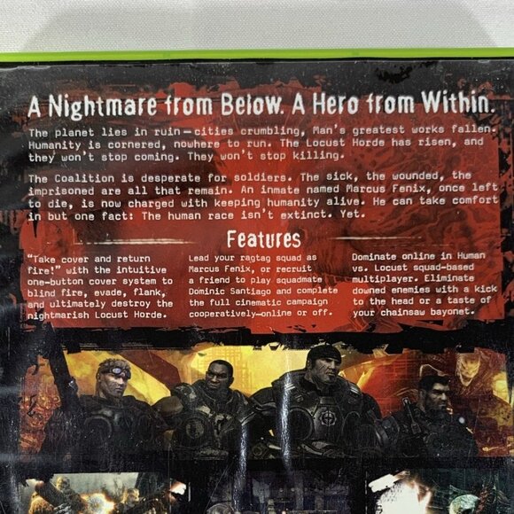 Gears of War Microsoft Xbox 360 Video Game 2006 Complete with Manual Tested - Picture 4 of 6